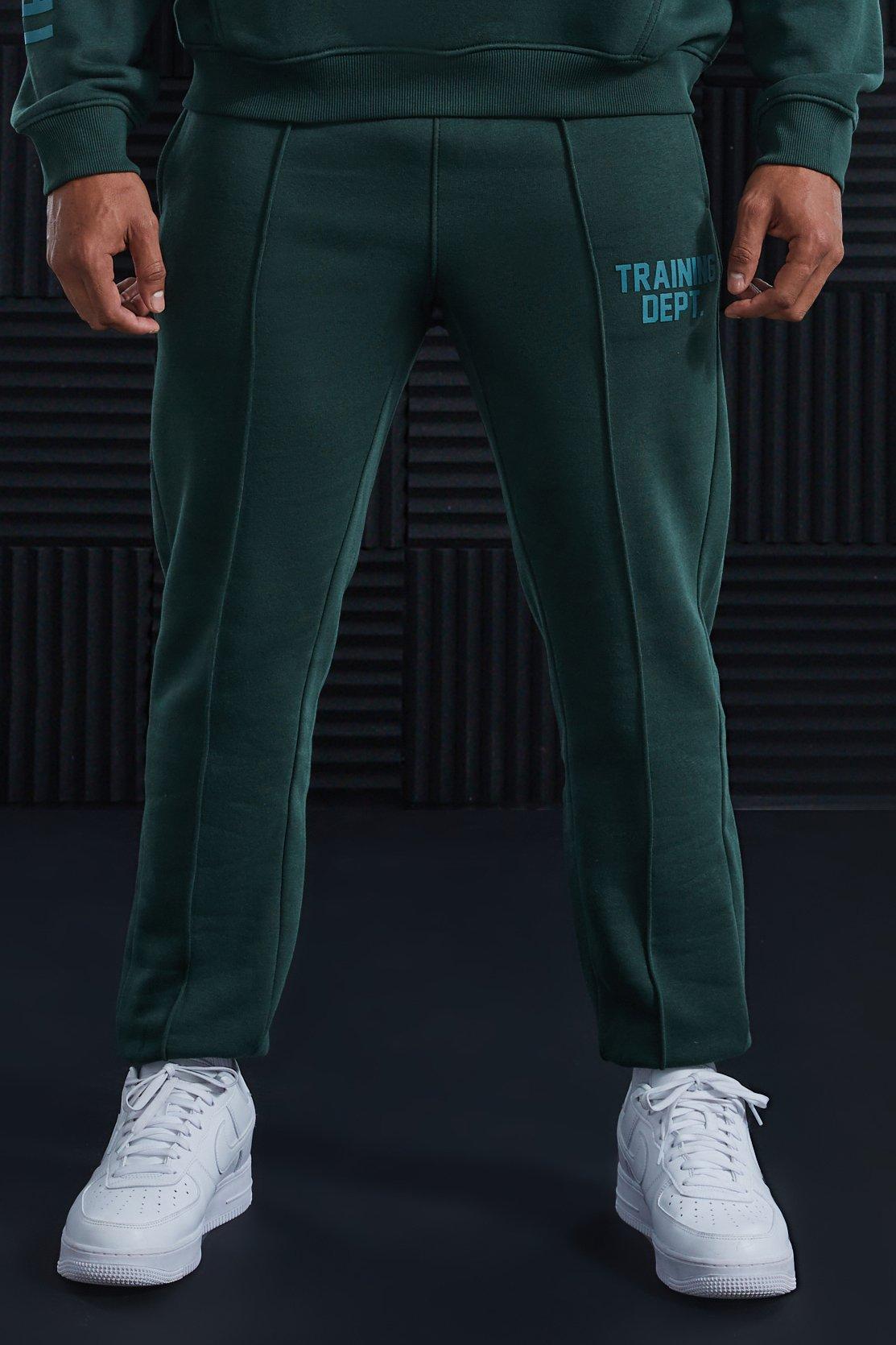 Mens Green Active Training Dept Slim Fit Jogger, Green